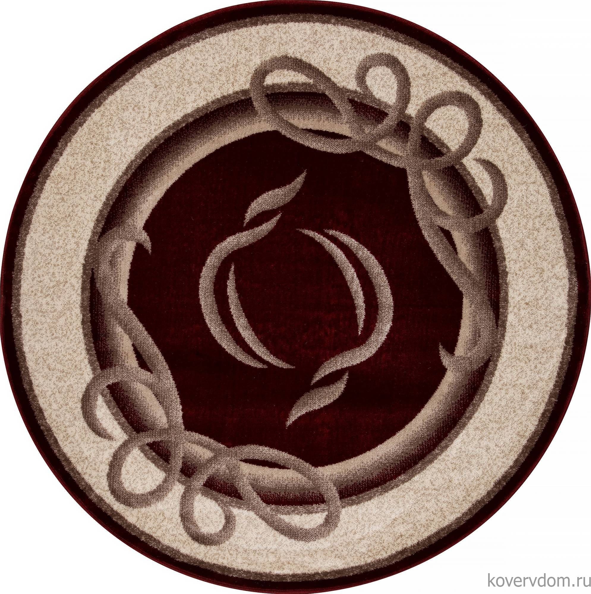 Ковер COLIZEY a704 RED Круг