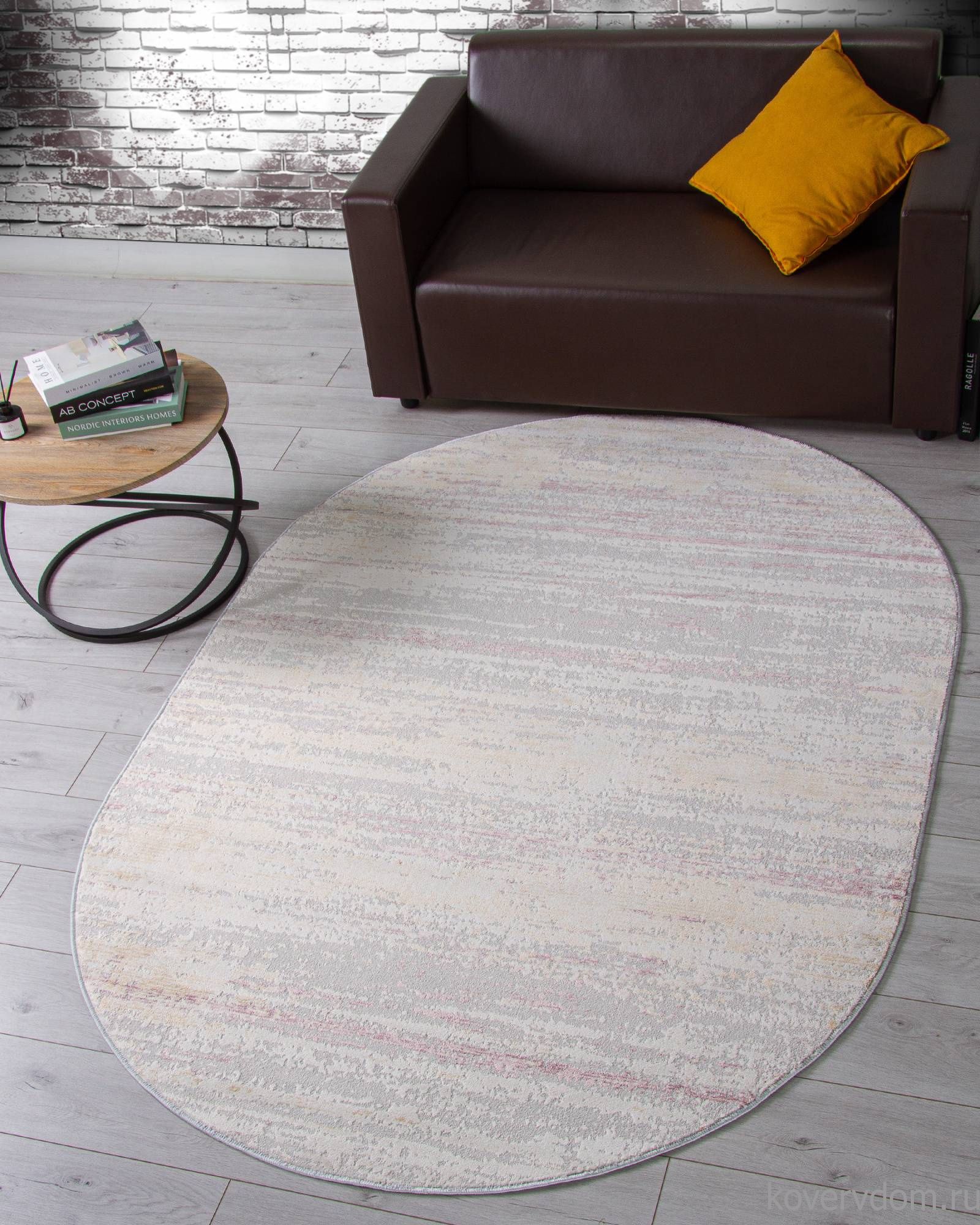 Ковер ZUMMA F026 PINK Овал