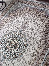 Пушистый ковер HALIF F605 GREEN-BLUE