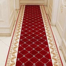 Оранжевый ковровая дорожка Versailles красно-бордовая