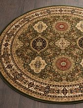 Круглый ковер зеленый IZMIR d101 GREEN Круг