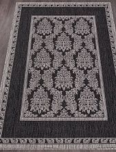 Ковер циновка VEGAS S001 BLACK-GRAY