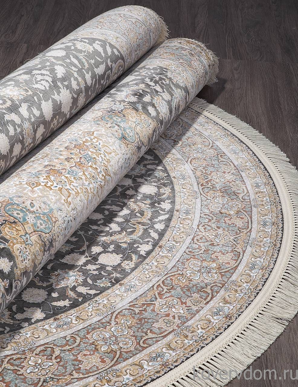 Ковер FARSI 1200 G120 DARK GRAY Овал