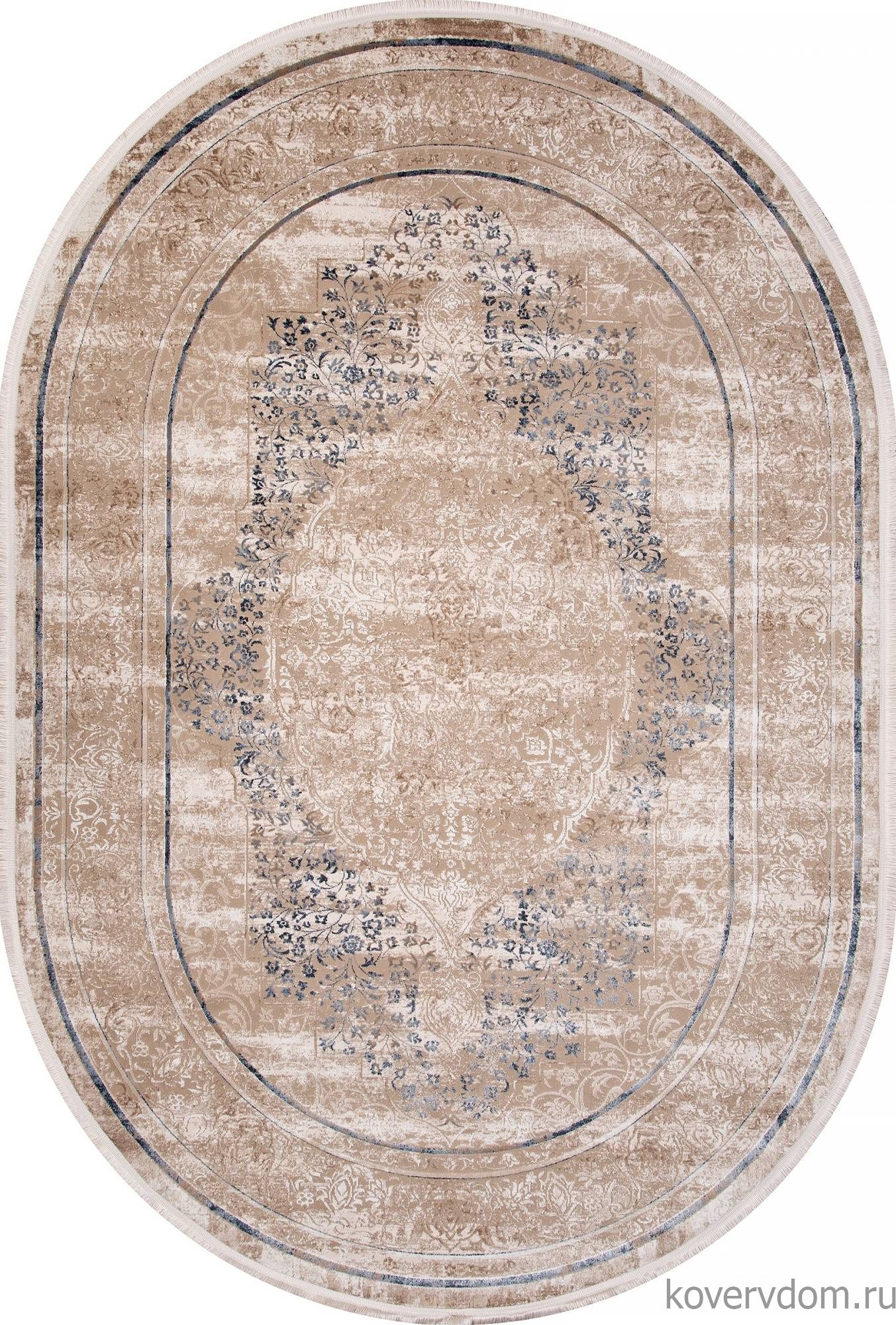 Ковер LISSABON SI054A BROWN / BROWN Овал Ковер LISSABON SI054A BROWN / BROWN Овал