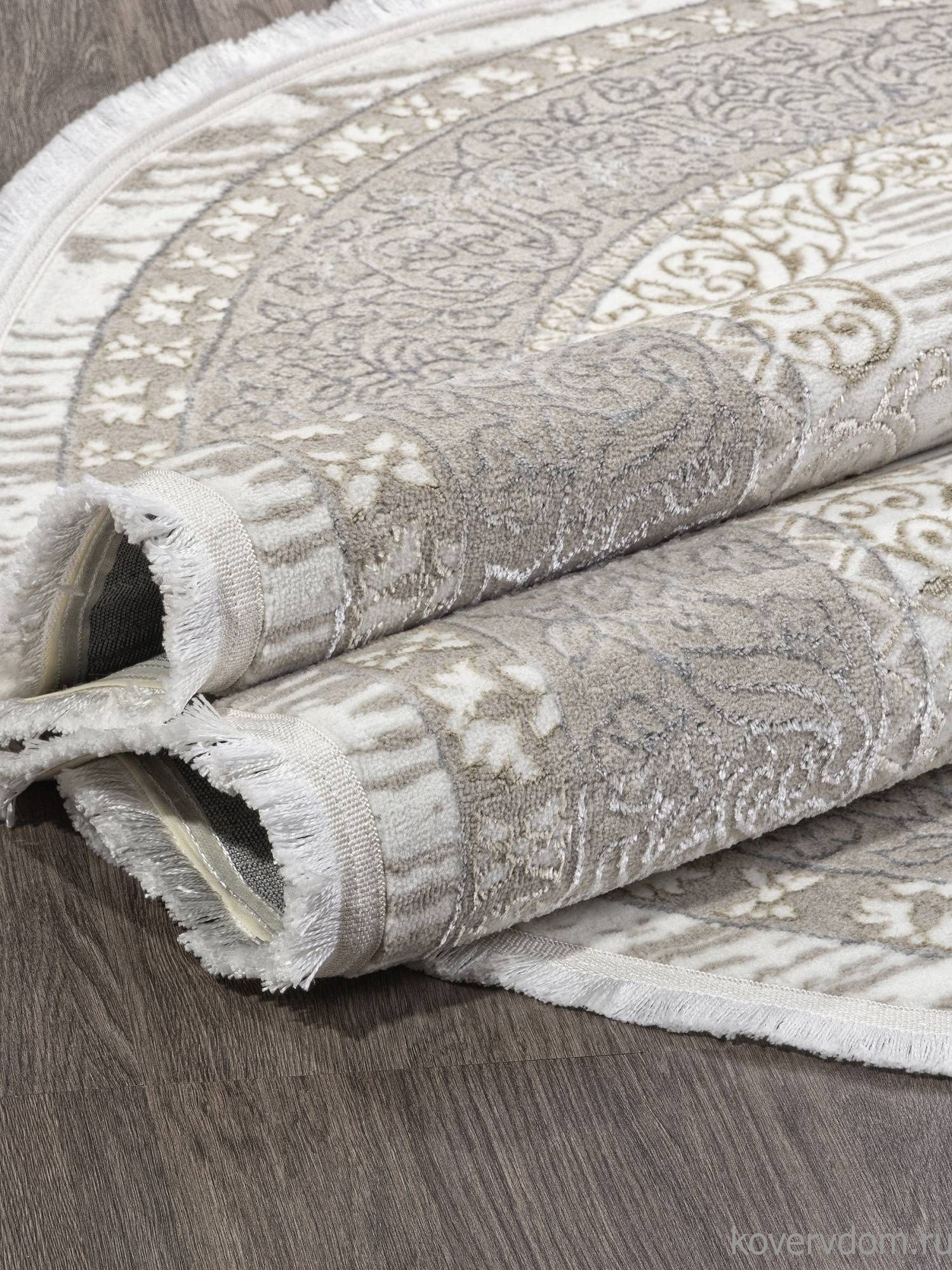 Ковер ALFANI Q012A BEIGE FDY / CREAM SHRINK Овал