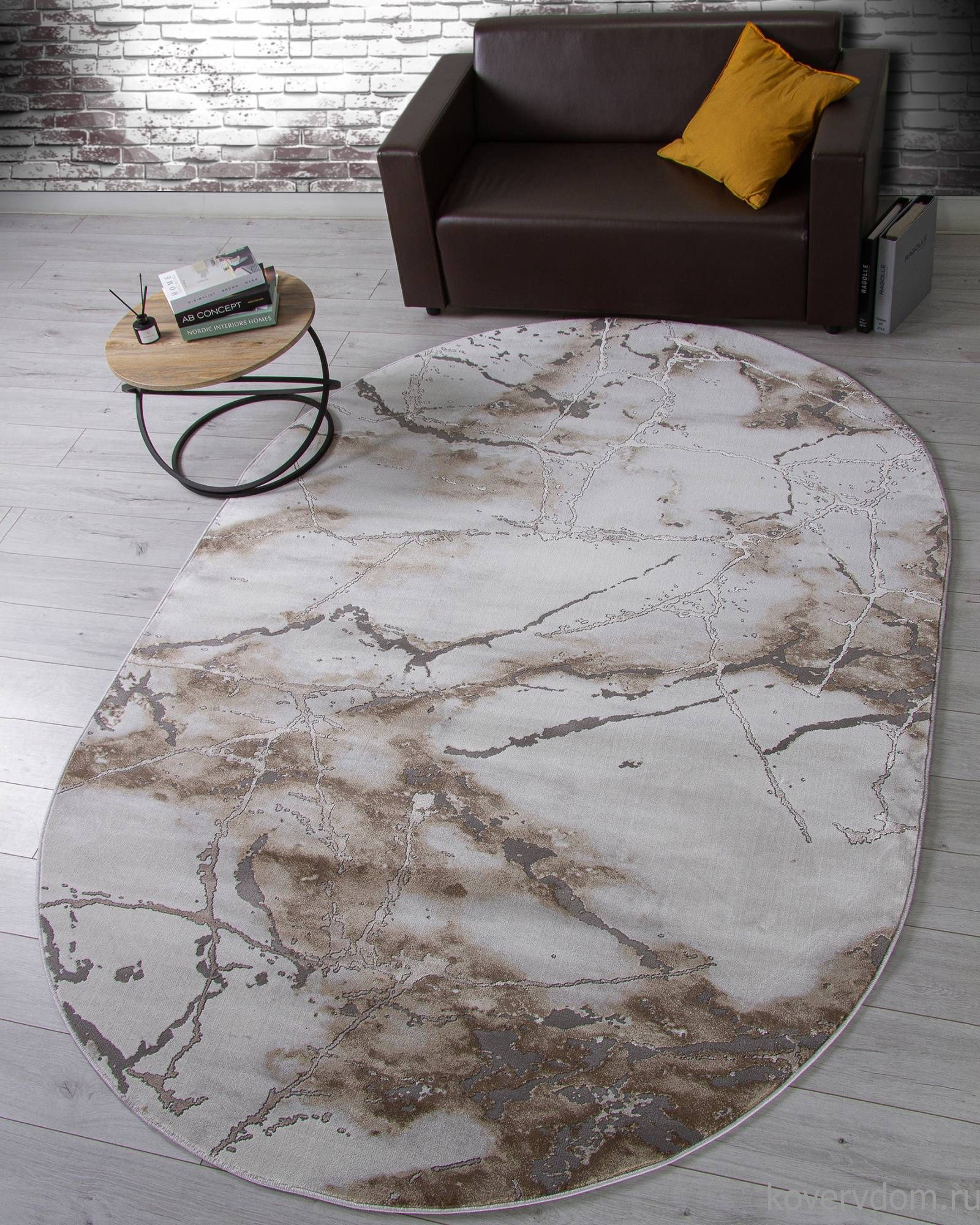 Ковер GRAFF 3270 GRAY-BEIGE Овал