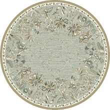 Рельефный ковер в спальню Бельгийский из вискозы GENOVA R 38262 6525 90 КРУГ