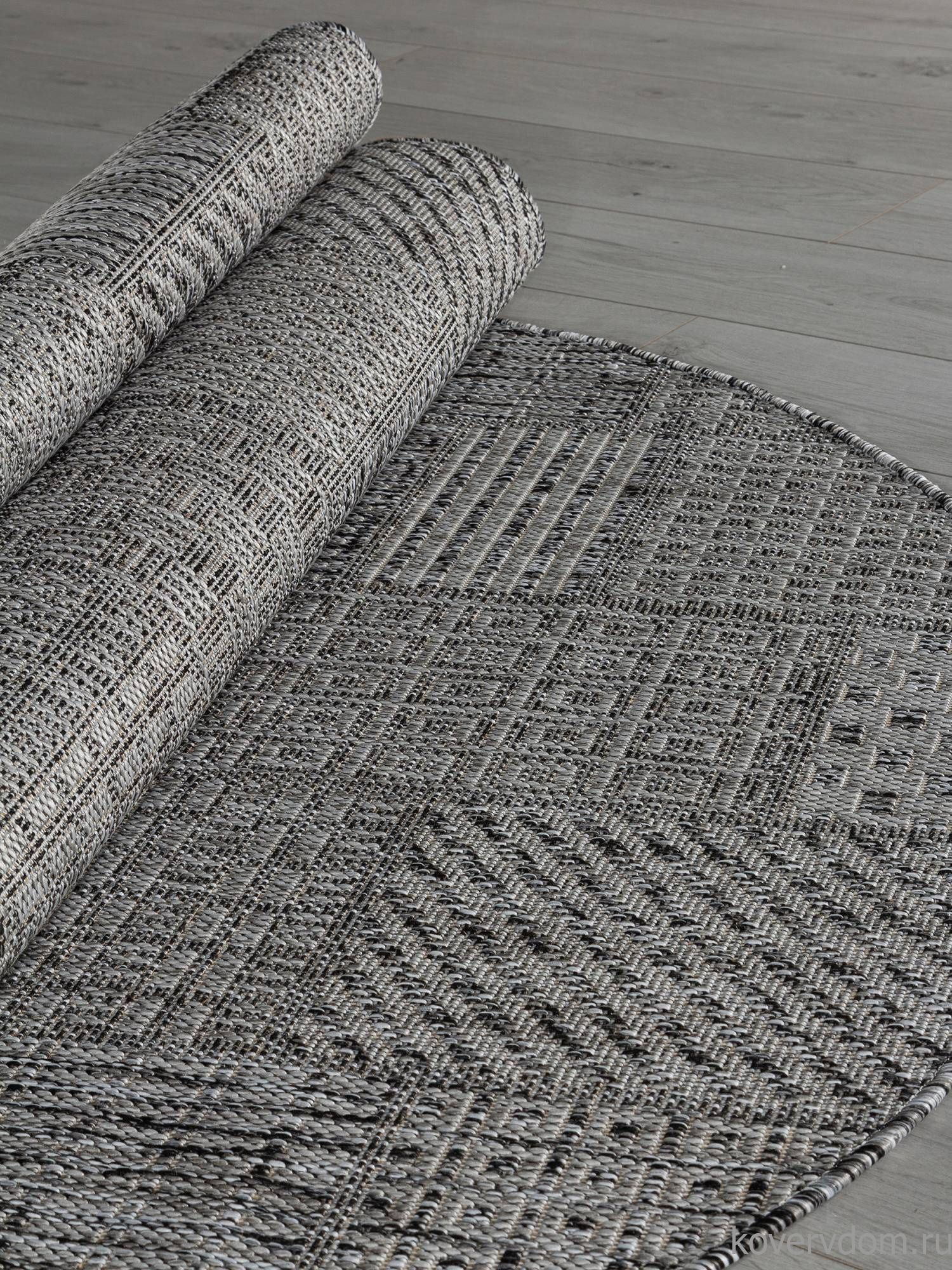 Ковер KAIR S160 DARK GRAY Овал Ковер KAIR S160 DARK GRAY Овал