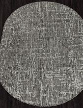 Ручной ковер-циновка KAIR S136 GRAY Овал