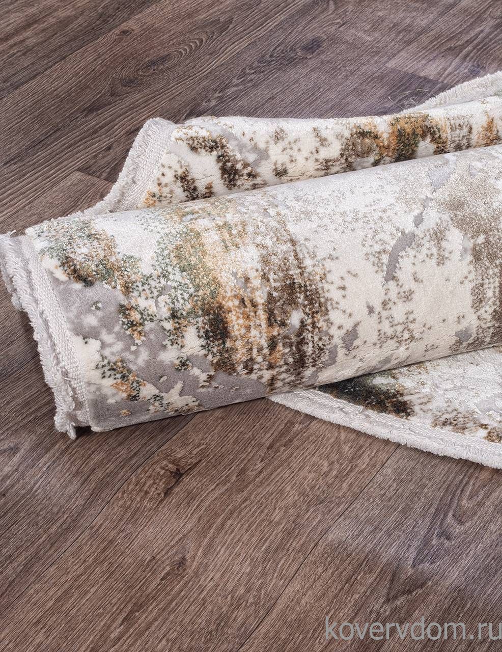 Ковер ALLURES 12123 CREAM / GREEN Круг