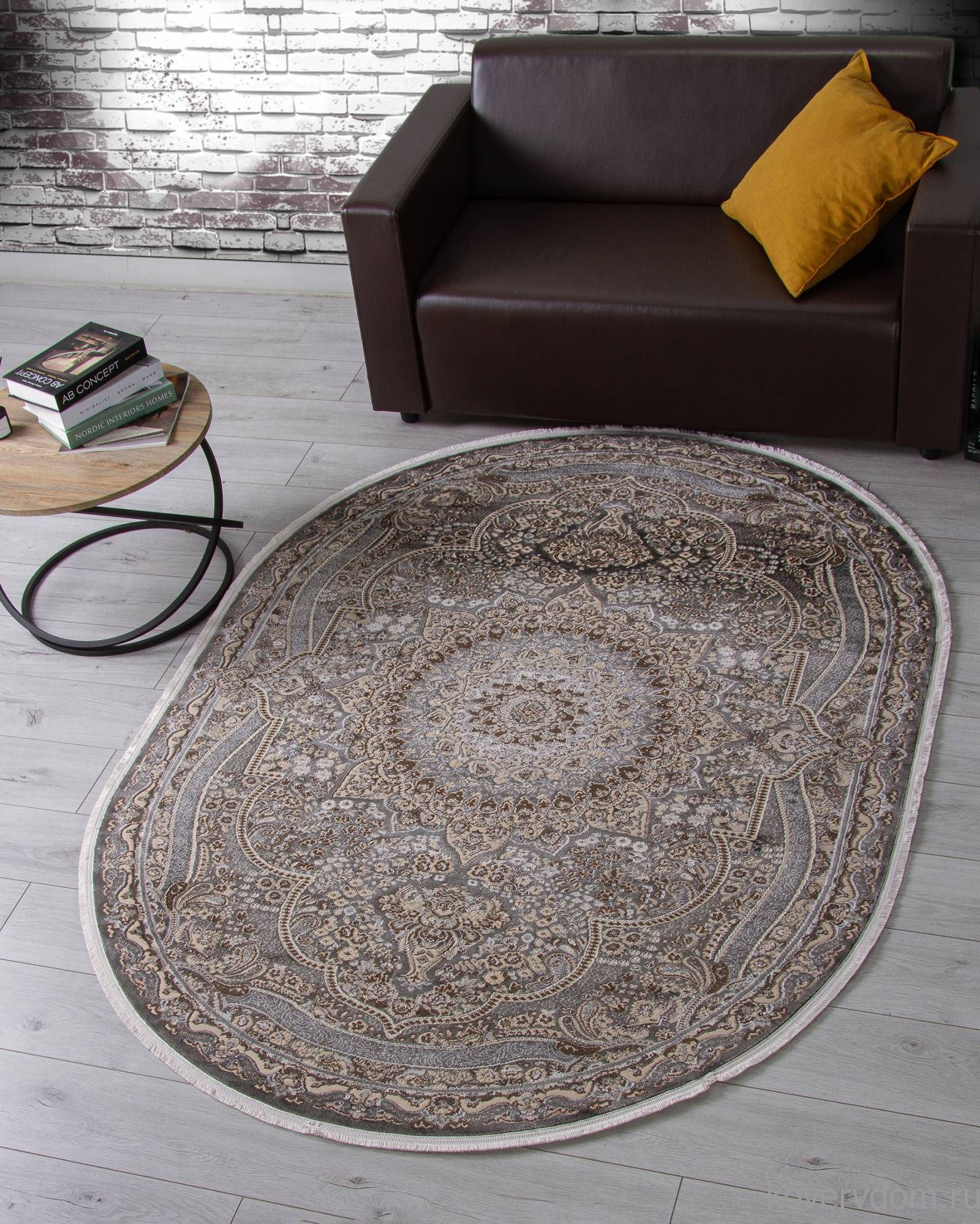 Ковер DOLCE D415 DARK GRAY Овал Ковер DOLCE D415 DARK GRAY Овал
