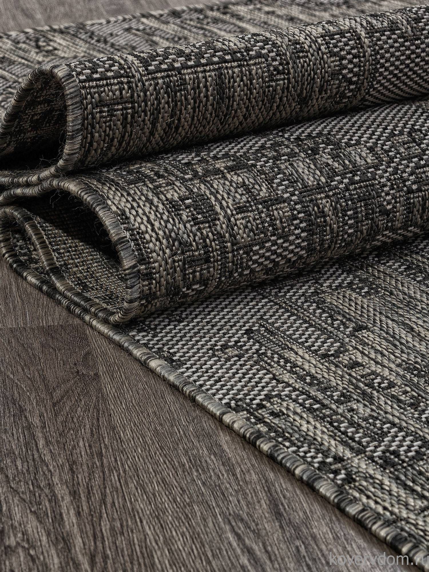 Ковер-циновка KAIR S144 BLACK-GRAY Ковер-циновка KAIR S144 BLACK-GRAY