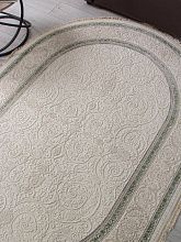 Ковер с бахромой MELODY 30896U CREAM / CREAM Овал