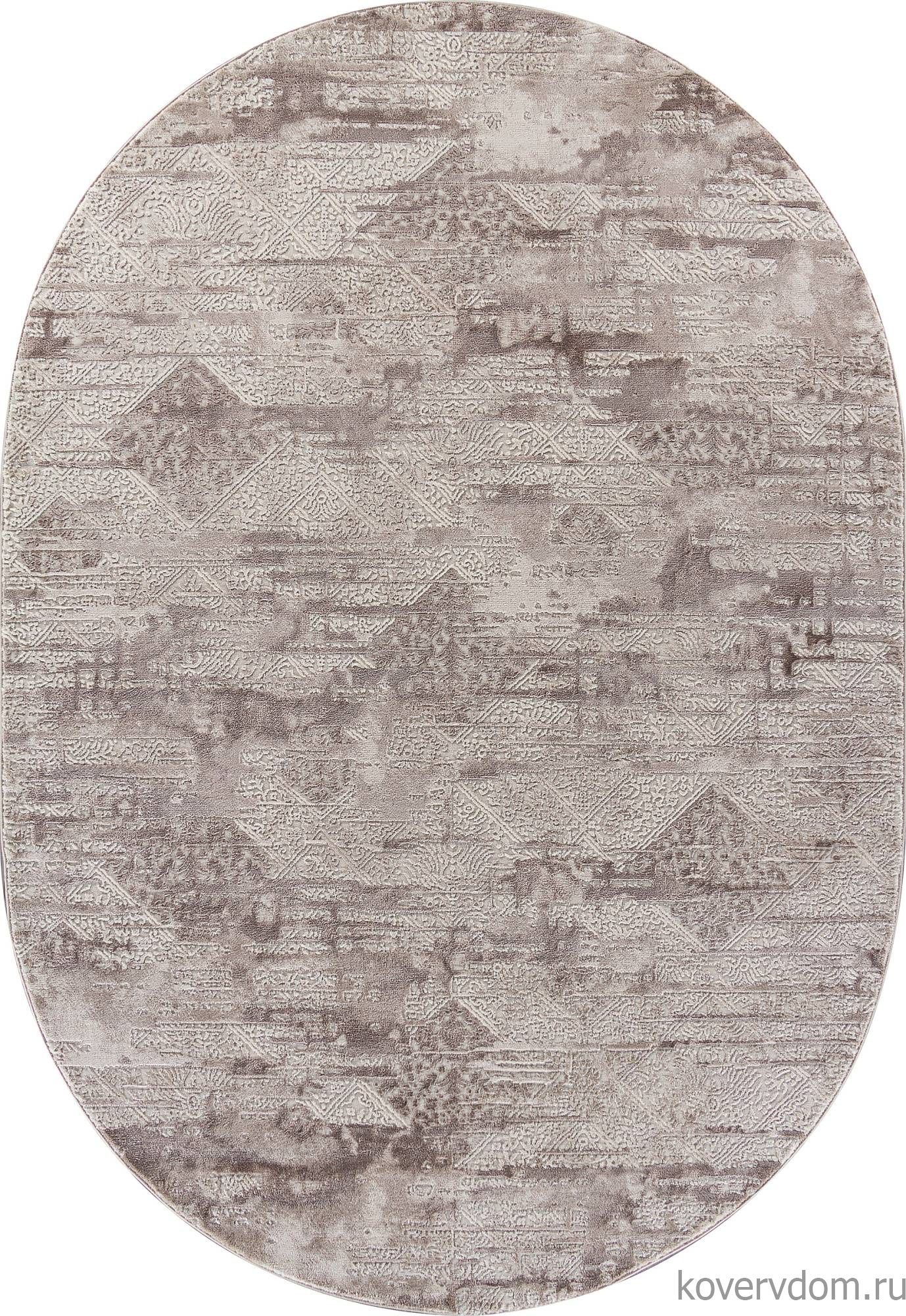 Ковер BRAND O2118 680 CREAM / BROWN Овал Ковер BRAND O2118 680 CREAM / BROWN Овал