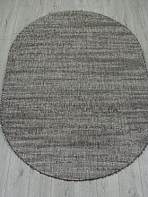 Пушистый ковер KAIR S143 DARK GRAY Овал