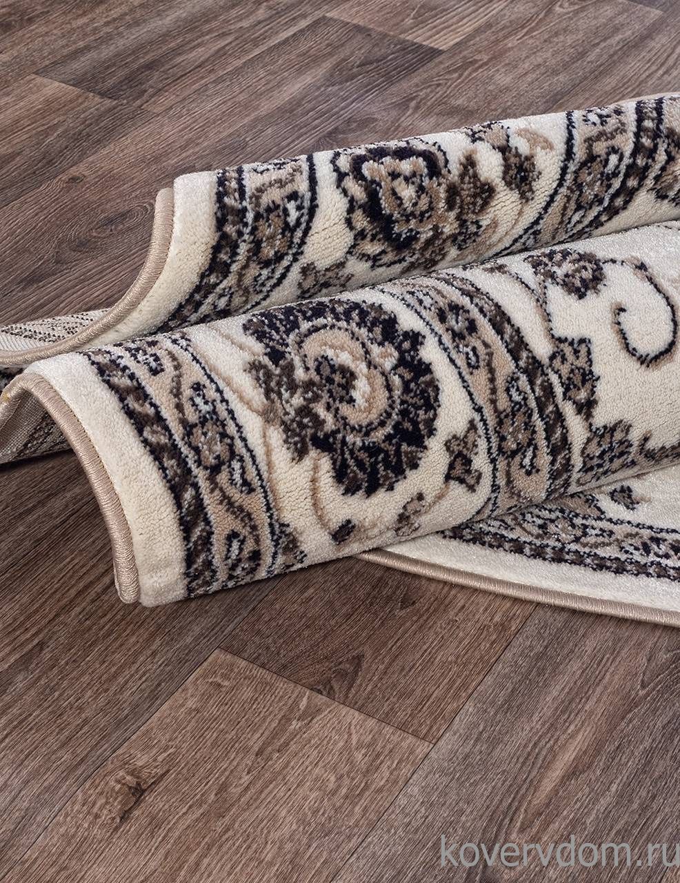 Ковер VALENCIA DELUXE-A D251 CREAM-BROWN Круг