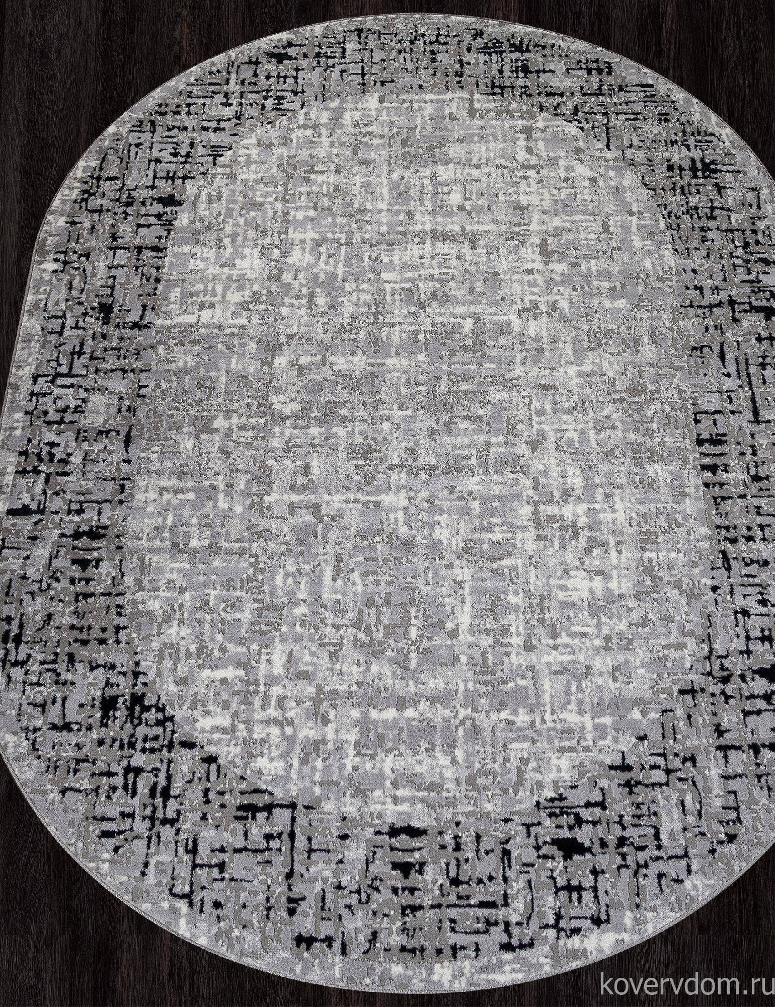 Ковер PALERMO F292 DARK GRAY Овал