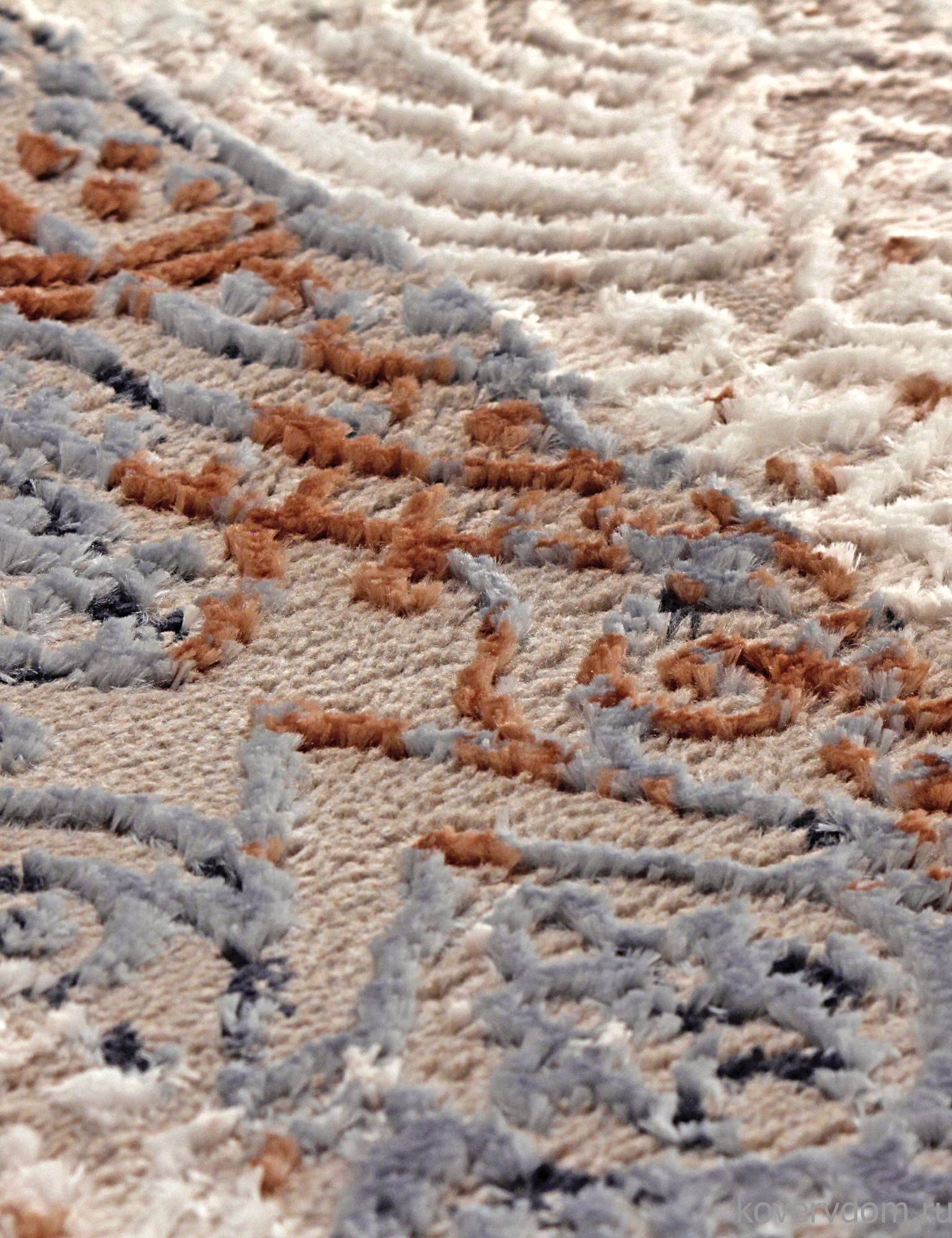 Ковер RODOS 7442A L.BLUE / CREAM Овал