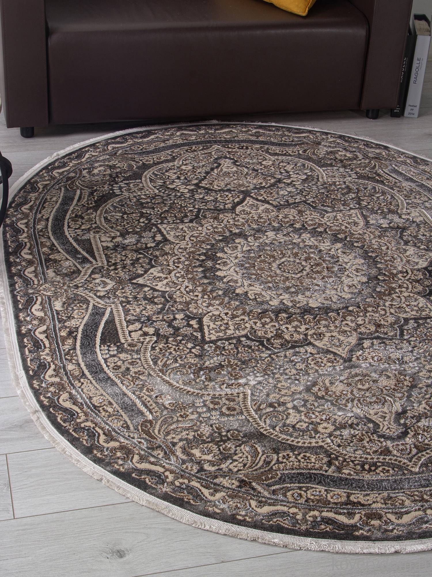 Ковер DOLCE D415 DARK GRAY Овал Ковер DOLCE D415 DARK GRAY Овал