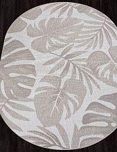 Ковер безворсовый-циновка KAIR-A S126 BEIGE Овал