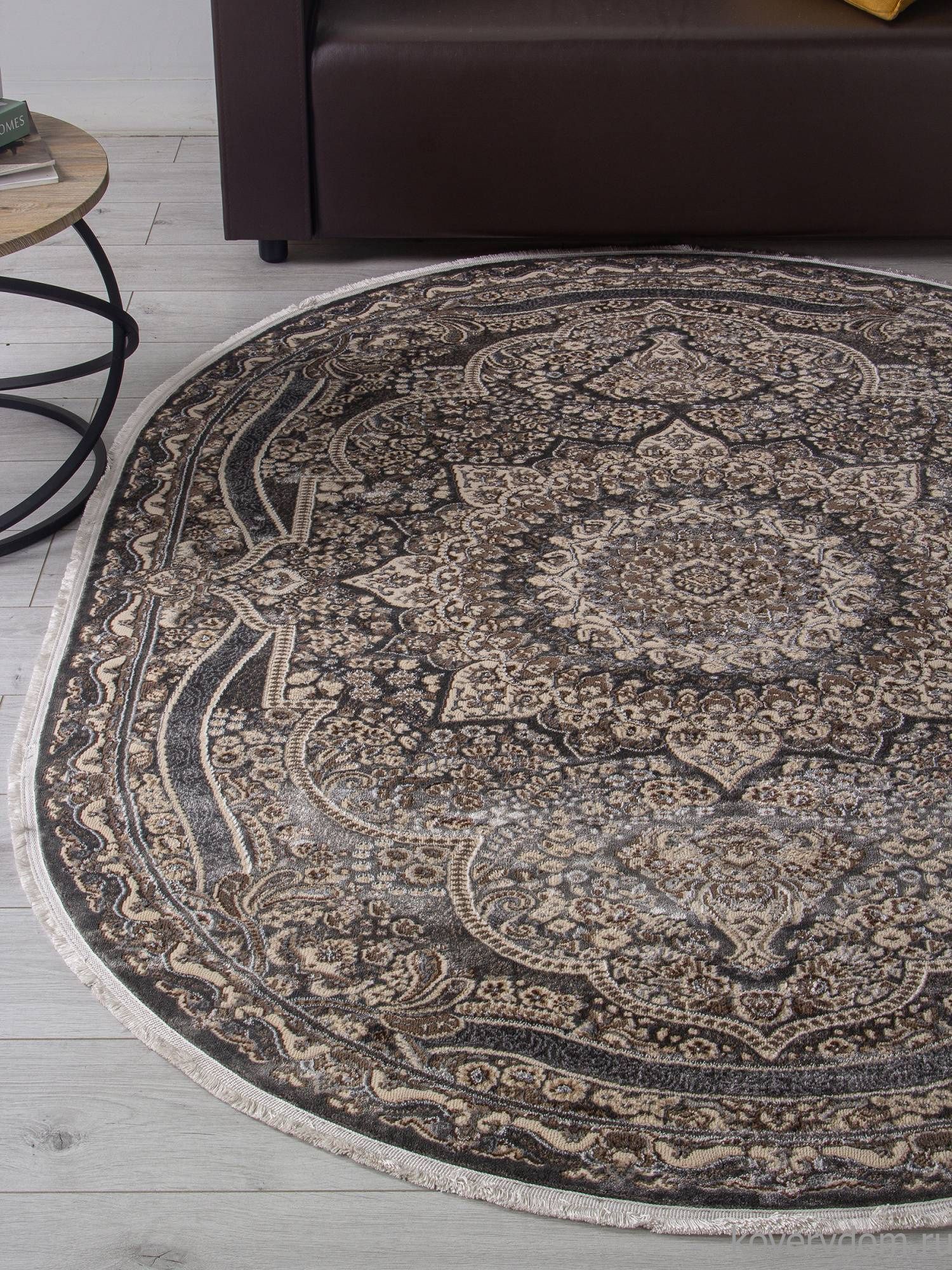 Ковер DOLCE D415 DARK GRAY Овал Ковер DOLCE D415 DARK GRAY Овал